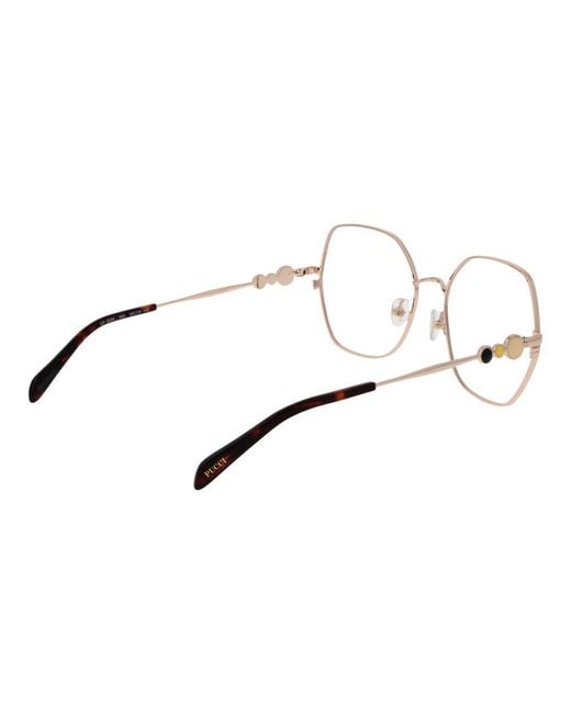Emilio Pucci Metallic Black Metal Glasses (frames)