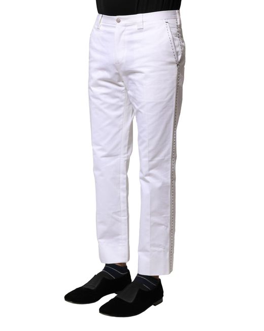 Dolce & Gabbana Blue Casual Cotton Pants for men