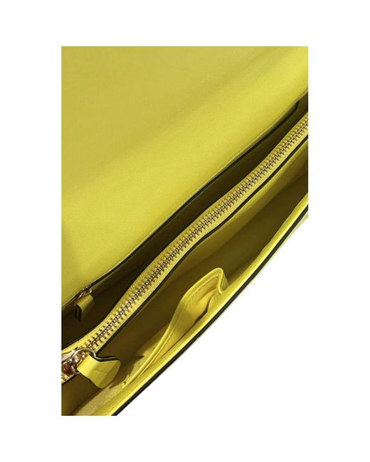 Twinset Yellow Pu Shoulder Bag