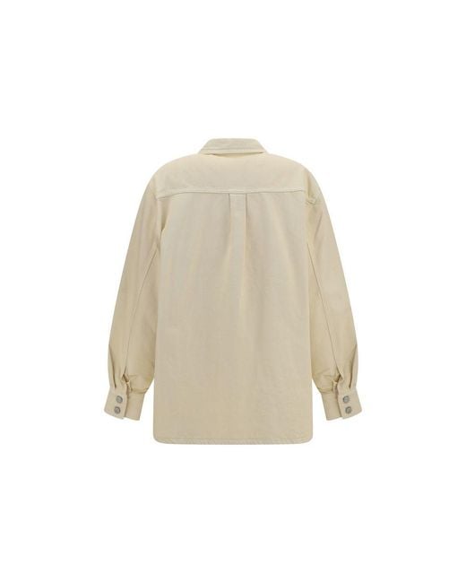 Magda Butrym Natural Beige Denim Shirt