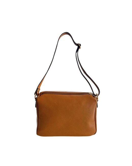 Baldinini Brown Leather Crossbody Bag