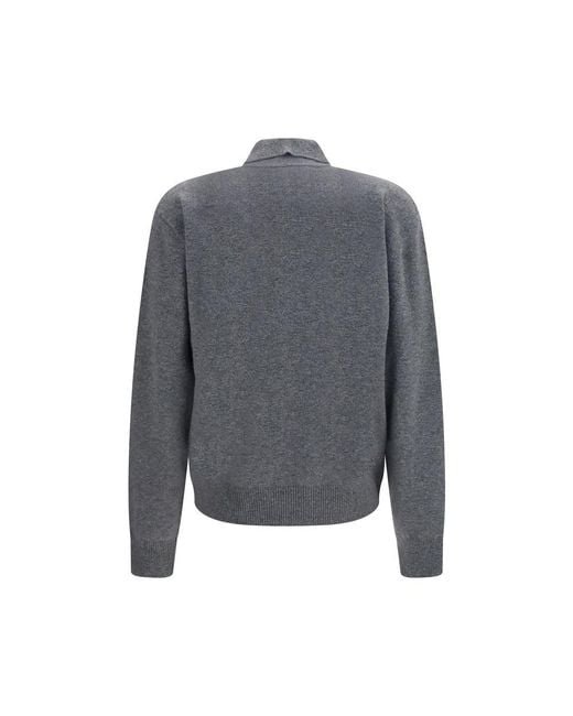 Rohe Blue Gray Polyamide Polo Shirt