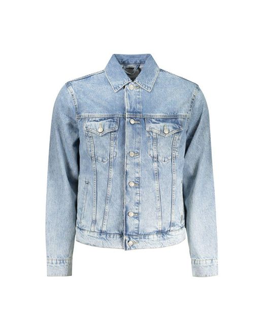 Pepe Jeans Blue Cotton Jacket for men