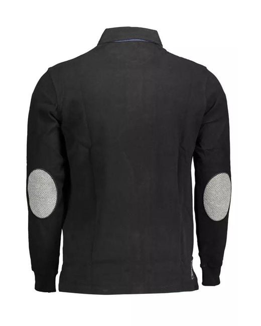 U.S. POLO ASSN. Black Cotton Polo Shirt for men