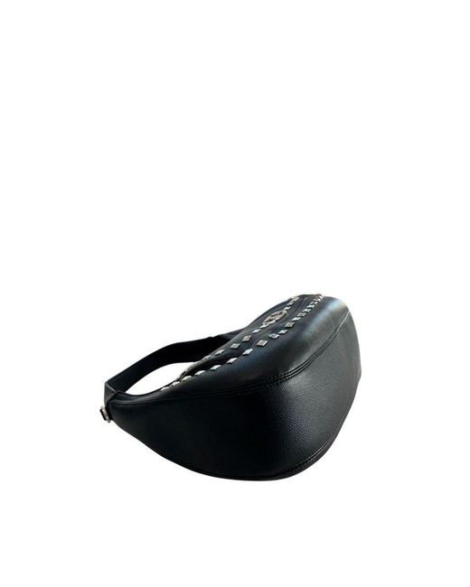 Twinset Blue Black Pu Shoulder Bag