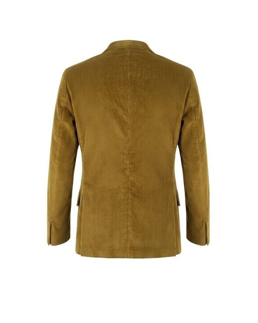 Peserico Green Cotton Men Jacket for men