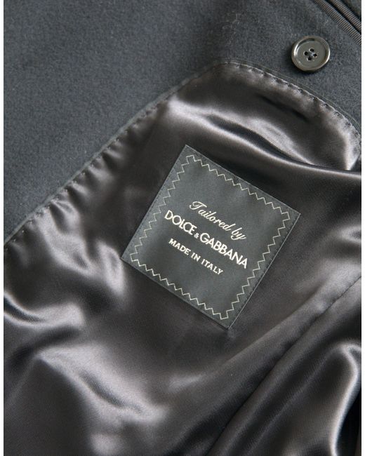 Dolce & Gabbana Black Single Breasted Trench Coat Jacket for men