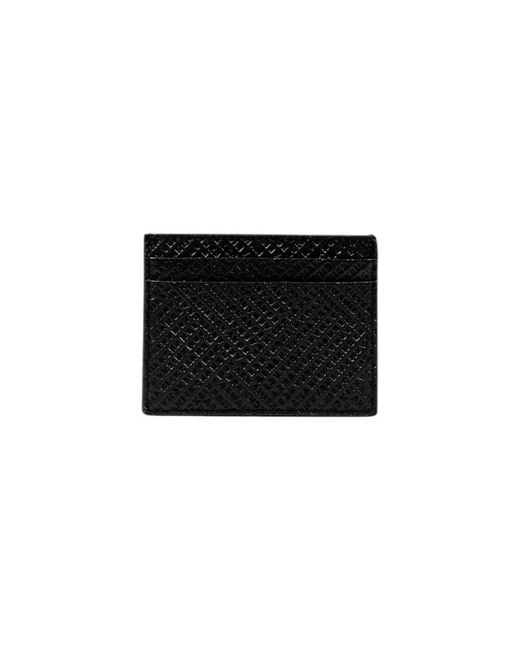 ARMANI EXCHANGE Black Leather Cardholder for men