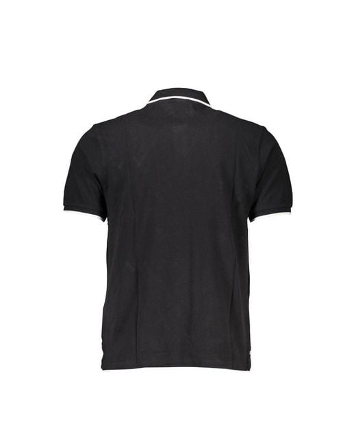 North Sails Black Cotton Polo Shirt for men