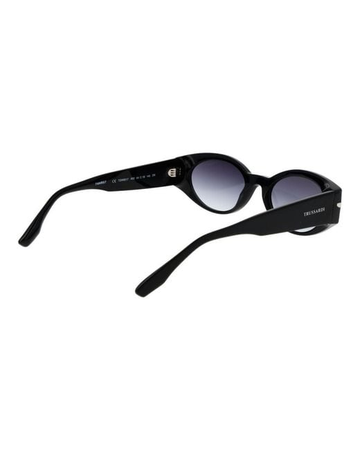 Trussardi Black Acetate Sunglasses