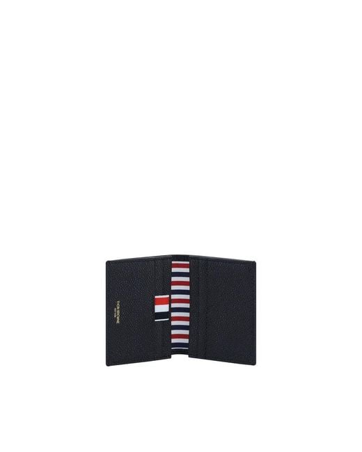 Thom Browne Blue Calf Leather Bos Taurus Wallet for men