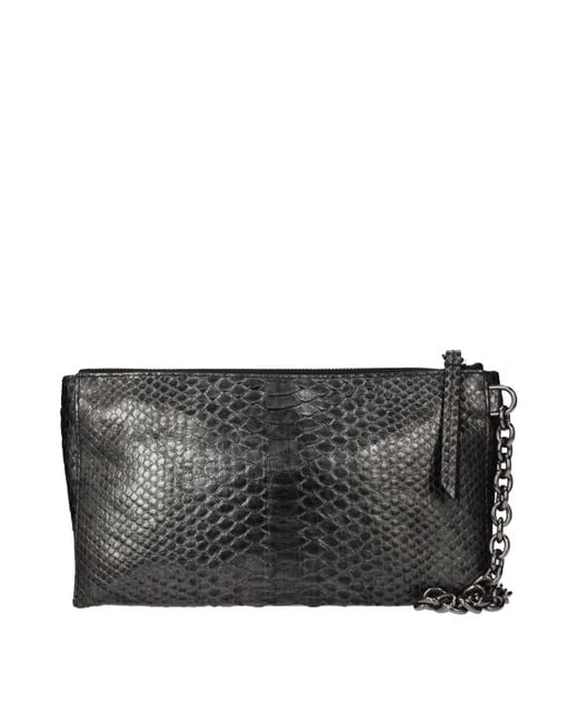 Tom Ford Black Gray Skin Handbag