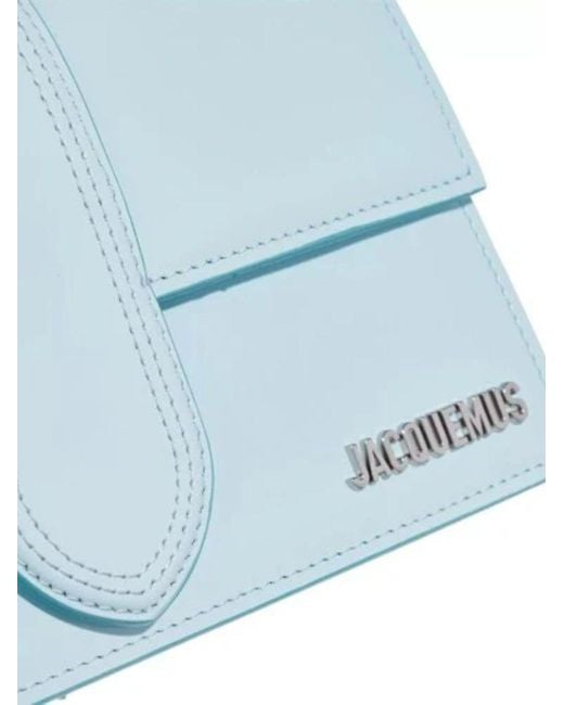 Jacquemus Pale Blue Leather Le Grand Bambino Handbag