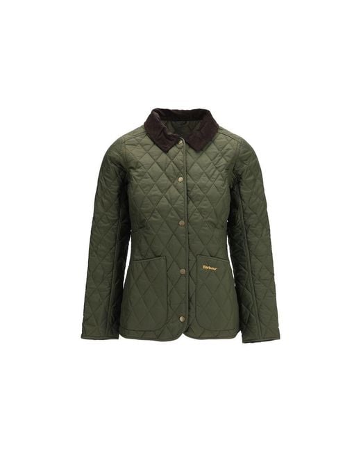 Barbour Green Bicolor Polyamide Shell Jacket