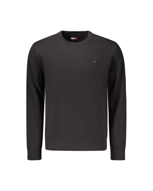 Tommy Hilfiger Black Cotton Men's Sweater for men