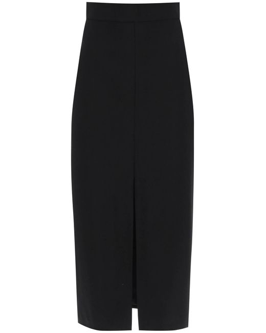 Alexander McQueen Black Light-wool Pencil Skirt