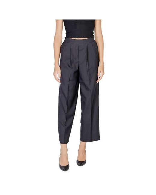 Ichi Blue Polyester Jeans & Pant