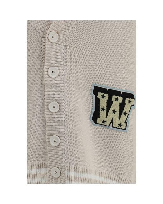 Off-White c/o Virgil Abloh Gray Beige Cotton Cardigan - L for men