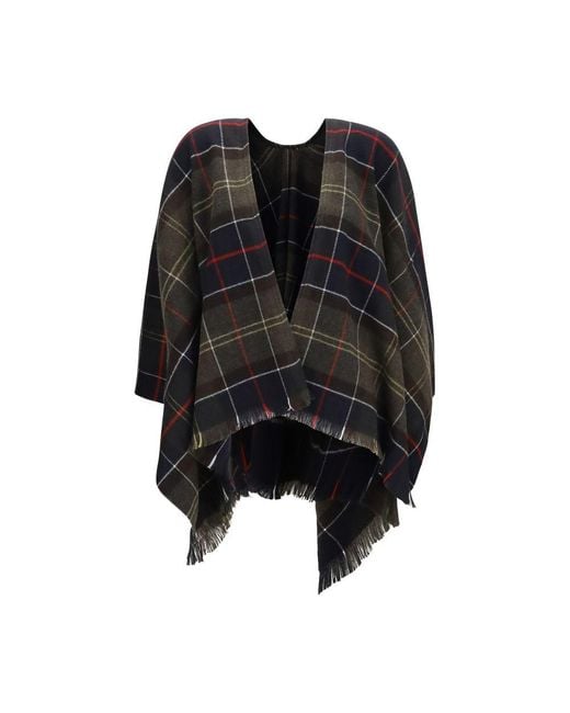 Barbour Black Bicolor Marabou Scarf