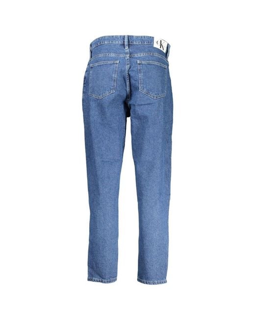 Calvin Klein Blue Cotton Jeans