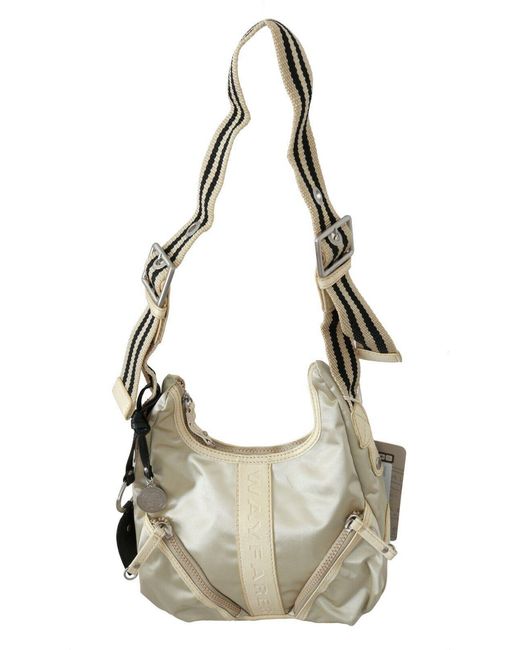 WAYFARER White Shoulder Crossbody Sling Fabric Purse