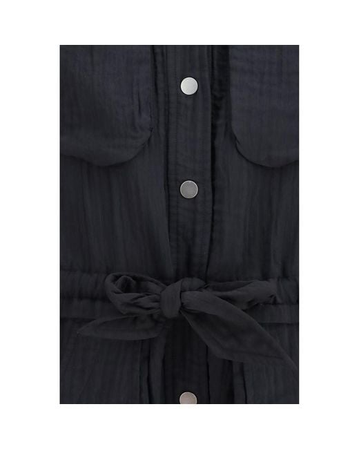 Isabel Marant Blue Black Viscose Jumpsuit