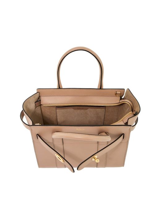Mulberry Metallic Zipped Bayswater Handbag