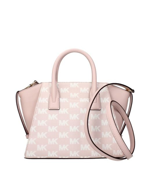 Michael Kors Pink Avril Handbag Fabric/Dust