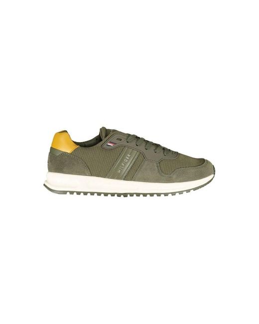 Tommy Hilfiger Green Polyester Sneaker for men
