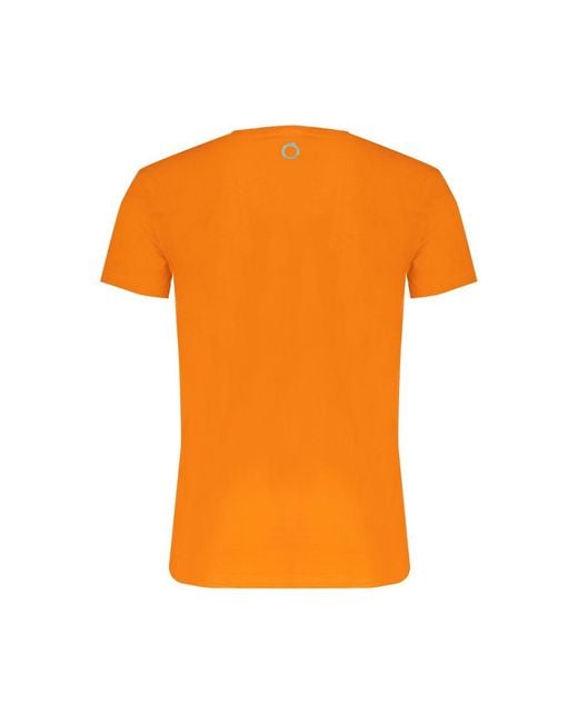 Trussardi Orange Cotton T-Shirt for men