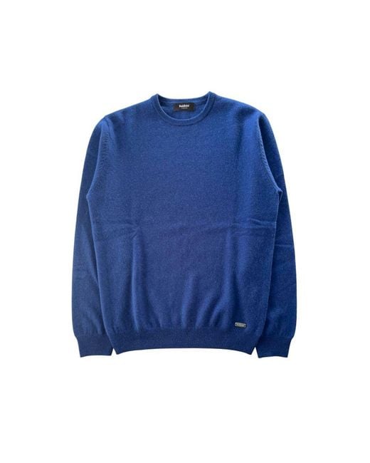Baldinini Blue Cashmere Sweater for men