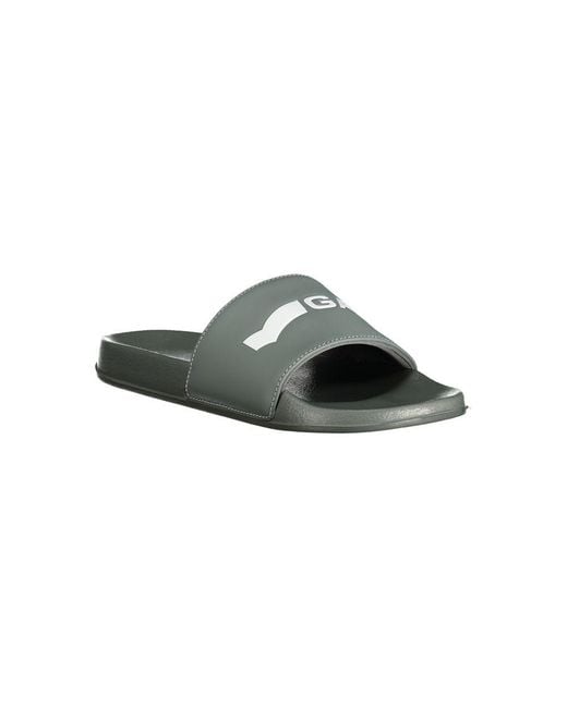 Gas Green Gray Polyurethane Men's Sandal for men