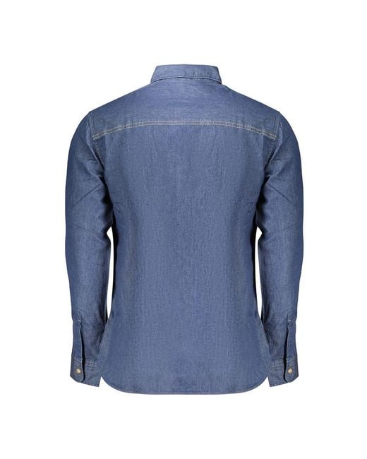 Pepe Jeans Blue Cotton Men's Shirt for men