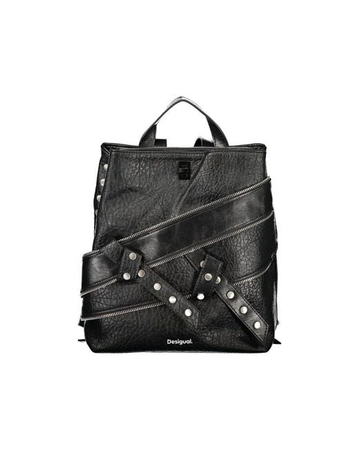 Desigual Black Polyurethane 's Backpack