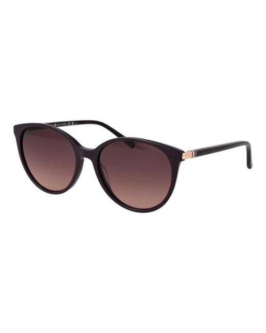 Tommy Hilfiger Brown Acetate Sunglasses
