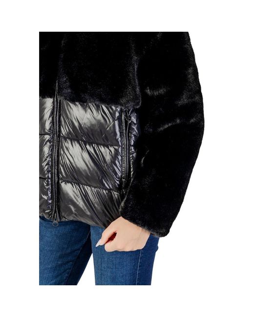 Blauer Black Polyester Coat