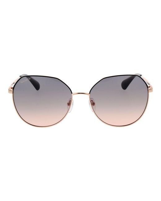 MAX&Co. Metallic Metal & Plastic Sunglasses