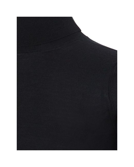 Colombo Black Cashemere Sweater for men