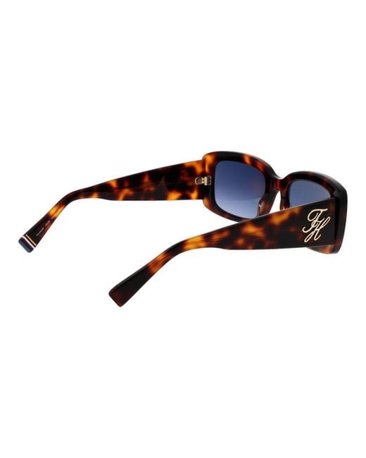 Tommy Hilfiger Blue Brown Acetate Sunglasses
