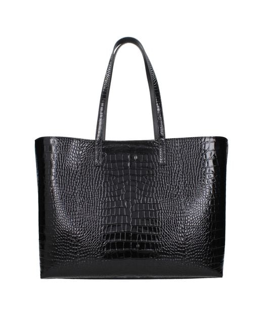 Jimmy Choo Black Leather Shoulder Bag