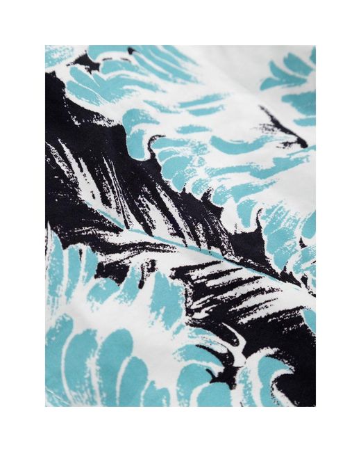 Bottega Veneta Blue White Polyamide Swim Shorts for men