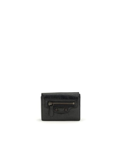 Balenciaga Black Lamb Ovis Aries Aries Wallet