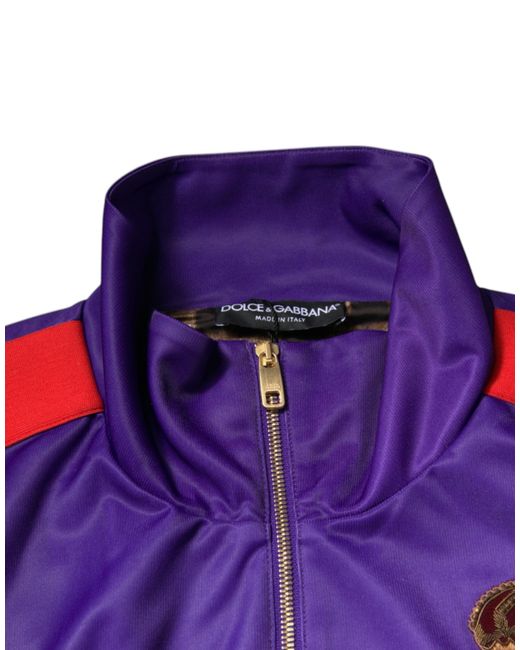 Dolce & Gabbana Blue Pig Print Track Jacket for men