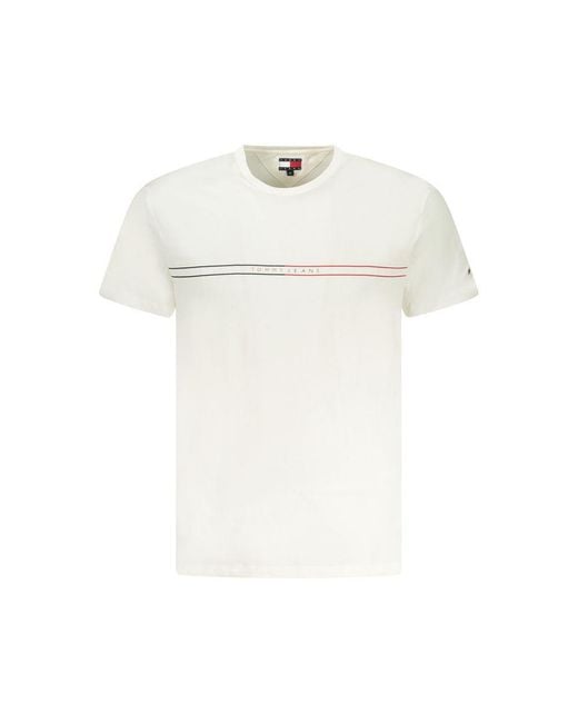 Tommy Hilfiger White Tshirt Logo Tee for men