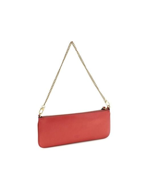 Pinko Red Multicolor Calf Leather Bos Taurus Wallet