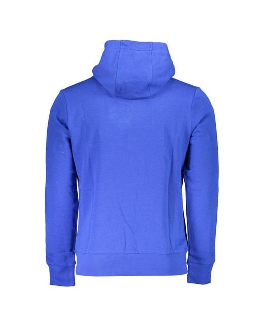 La Martina Blue Cotton Sweater for men