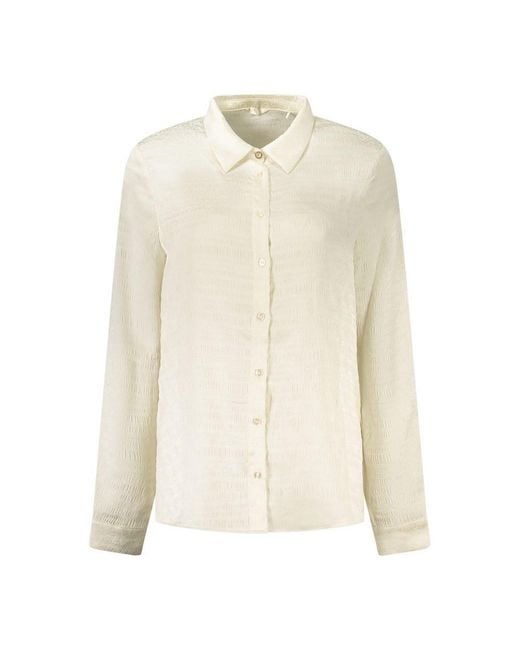 Guess Natural Polyester Dress Shirt