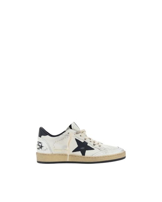 Golden Goose Deluxe Brand White Multicolor Goatskin Low Top Sneakers