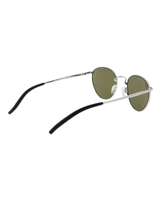 Serengeti Green Silver Metal Sunglasses