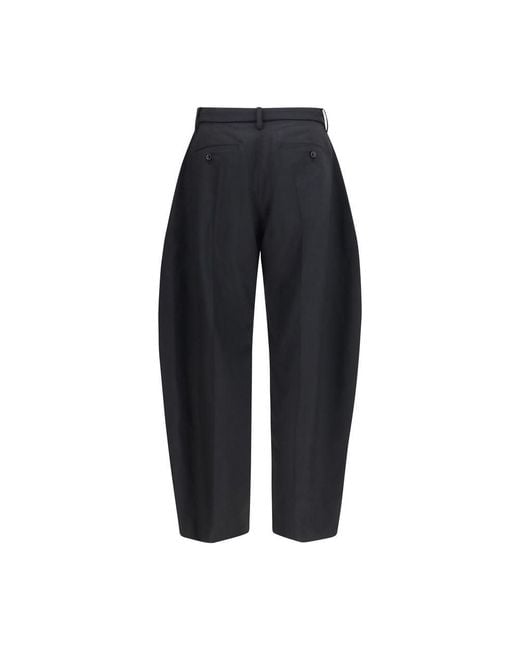 Sacai Blue Black Polyester Casual Pants for men